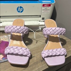 A New Day Women's Lilac Braided Sandals size 10